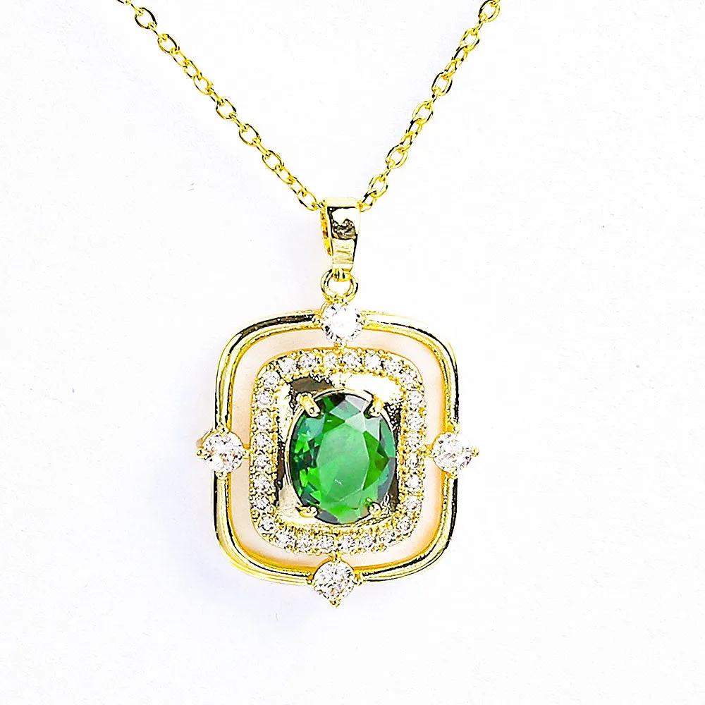 Luxurious Zircon Stones Necklace - Fluffy