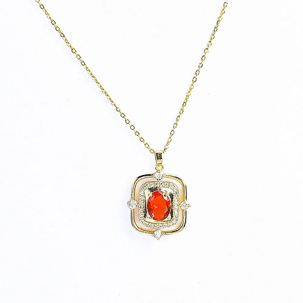 Luxurious Zircon Stones Necklace - Fluffy