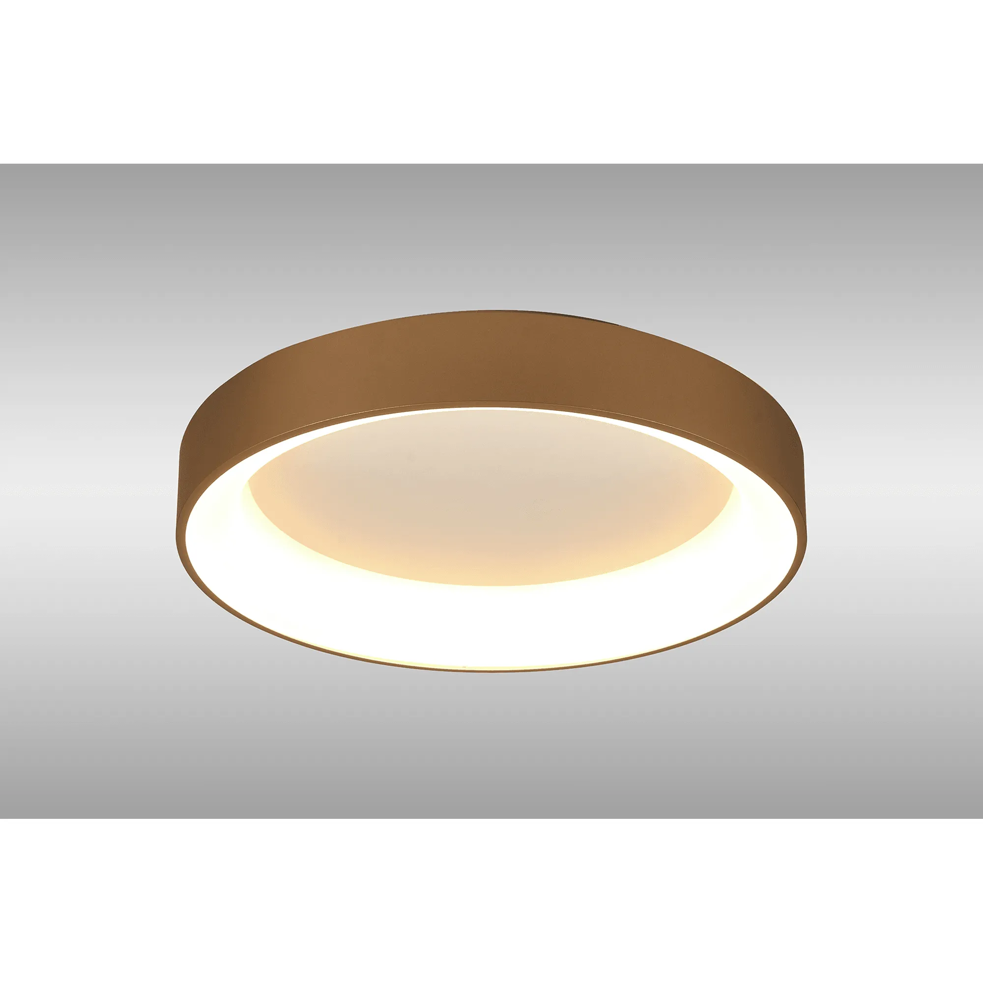 Mantra M8584 Niseko II Ring LED Flush Ceiling Light 50cm Remote Control Gold