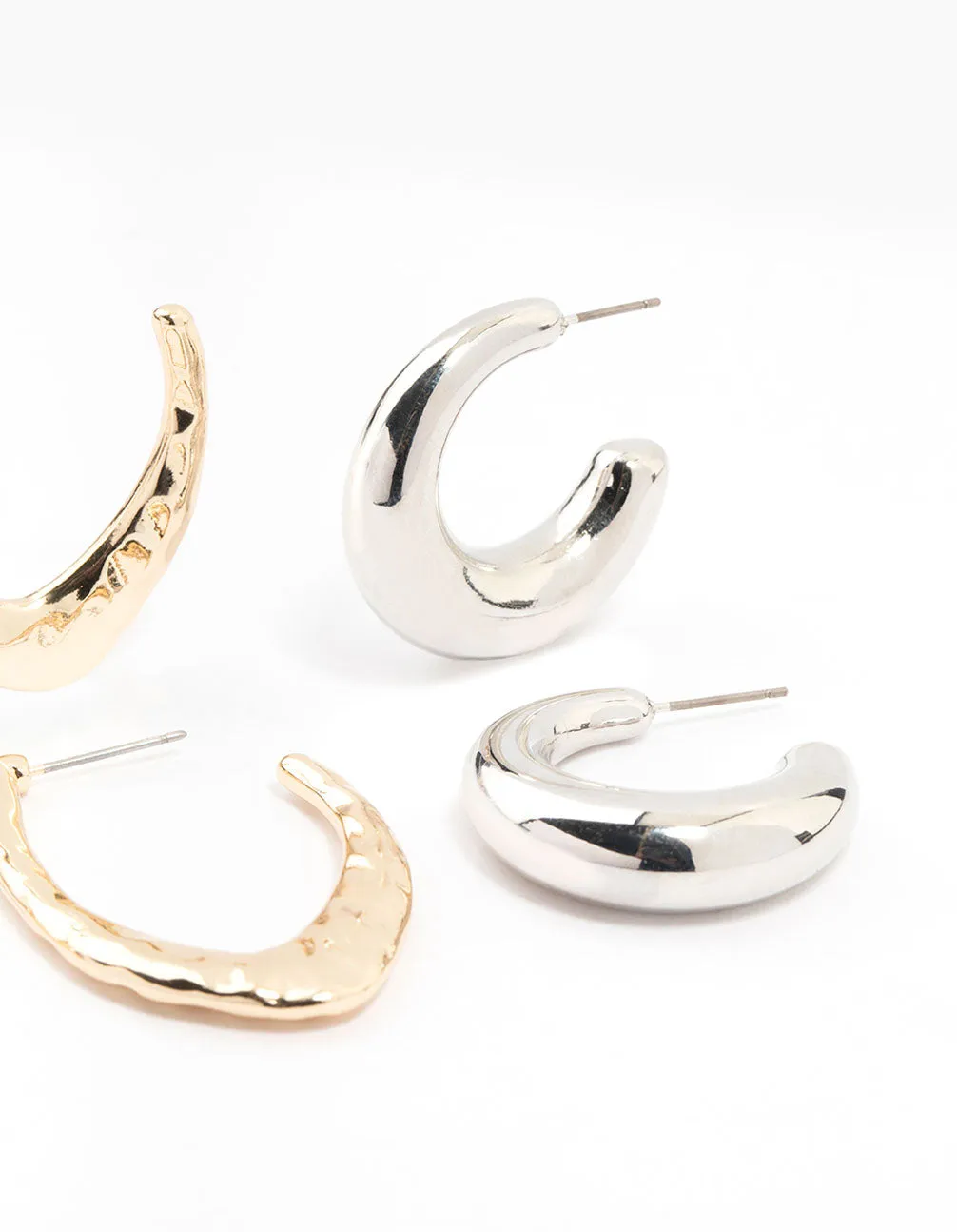 Mixed Metals Original Multiple Hoop Earrings Pack