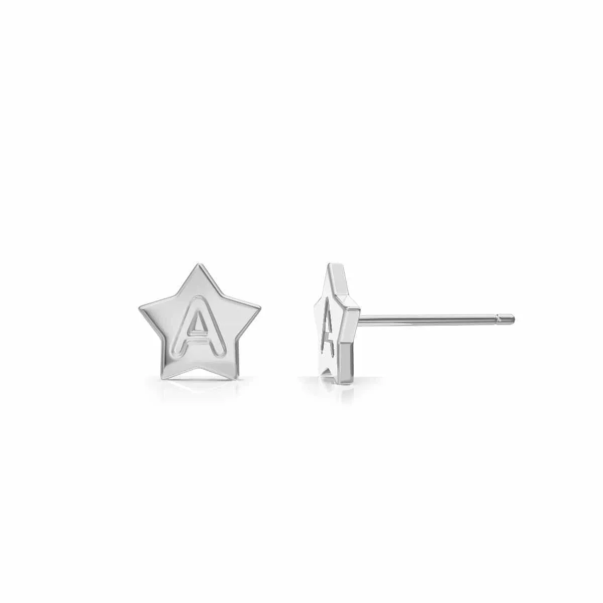 Moyen Initial Star Stud Earrings