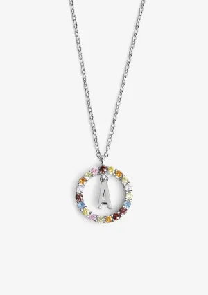 Necklace Iniziale Letter A Silver