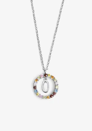 Necklace Iniziale Letter O Silver