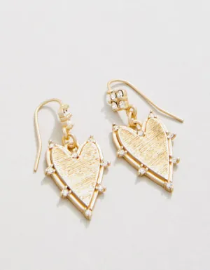 Noble Heart Earrings Crystal