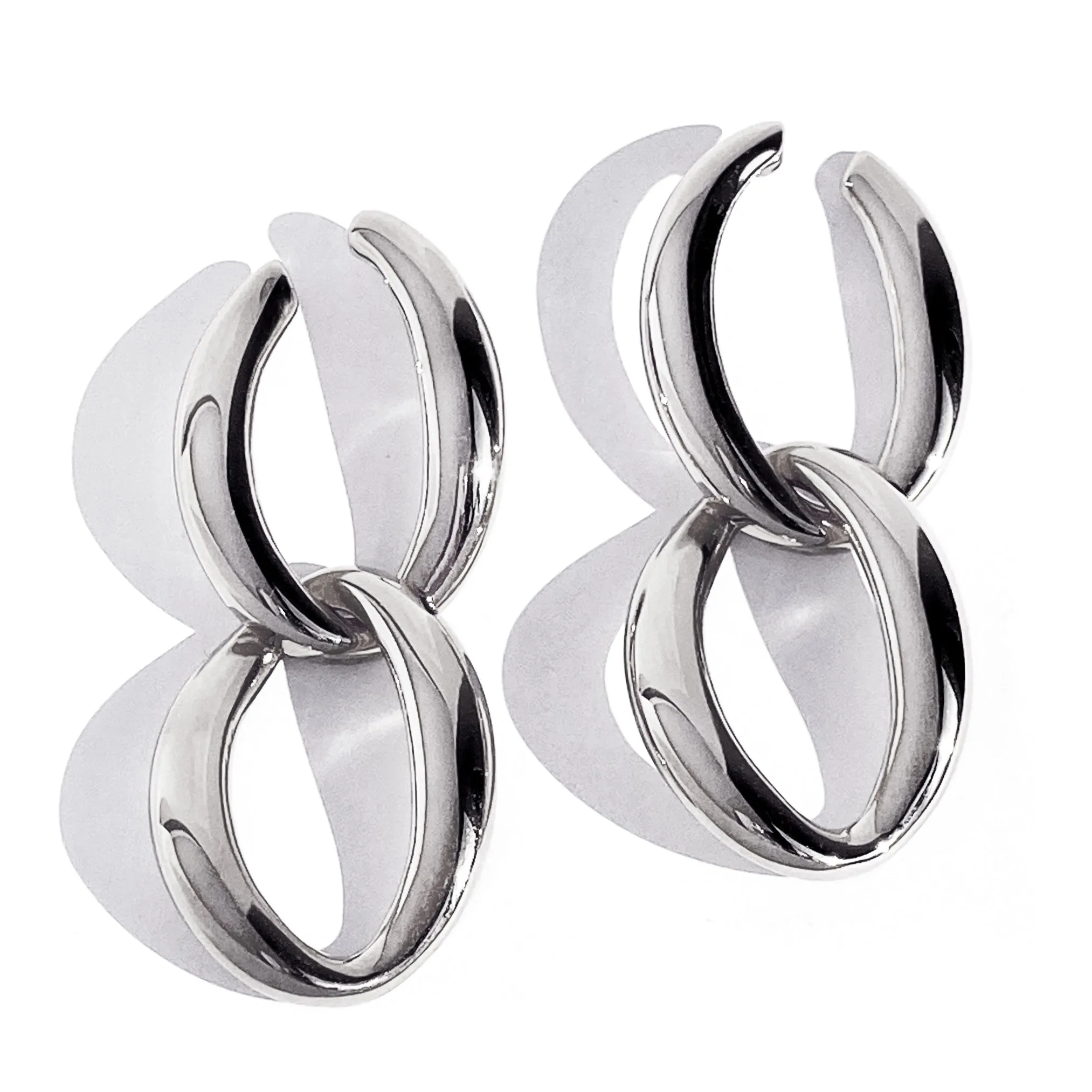 Nova 2-in-1 Studs - Silver