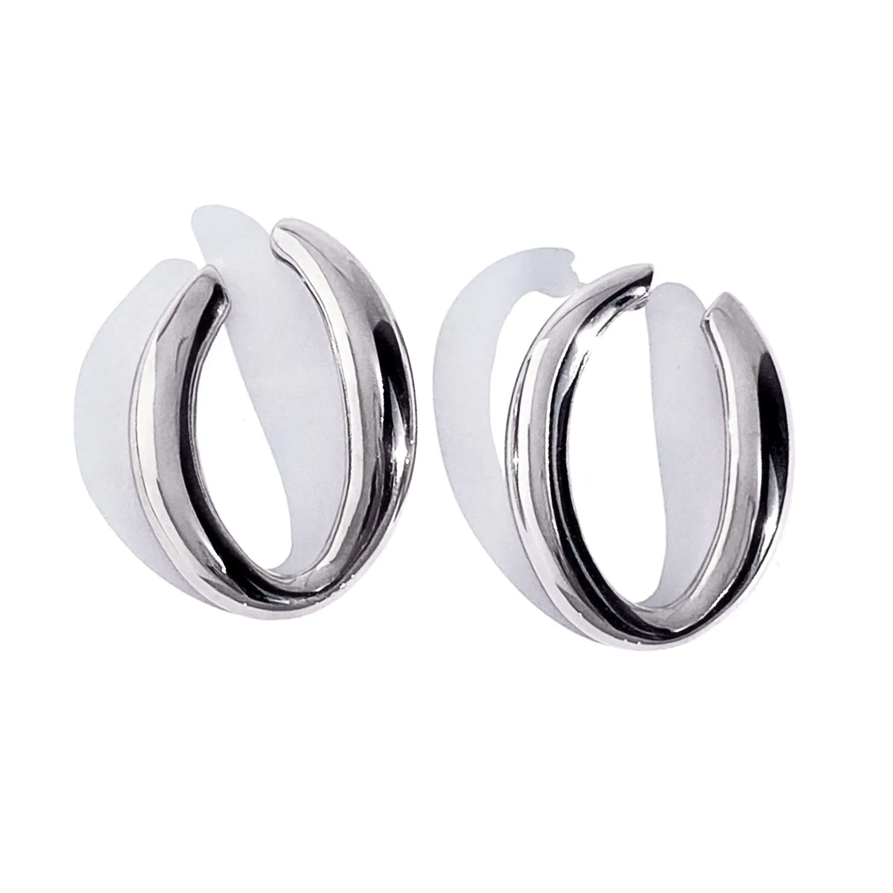 Nova 2-in-1 Studs - Silver