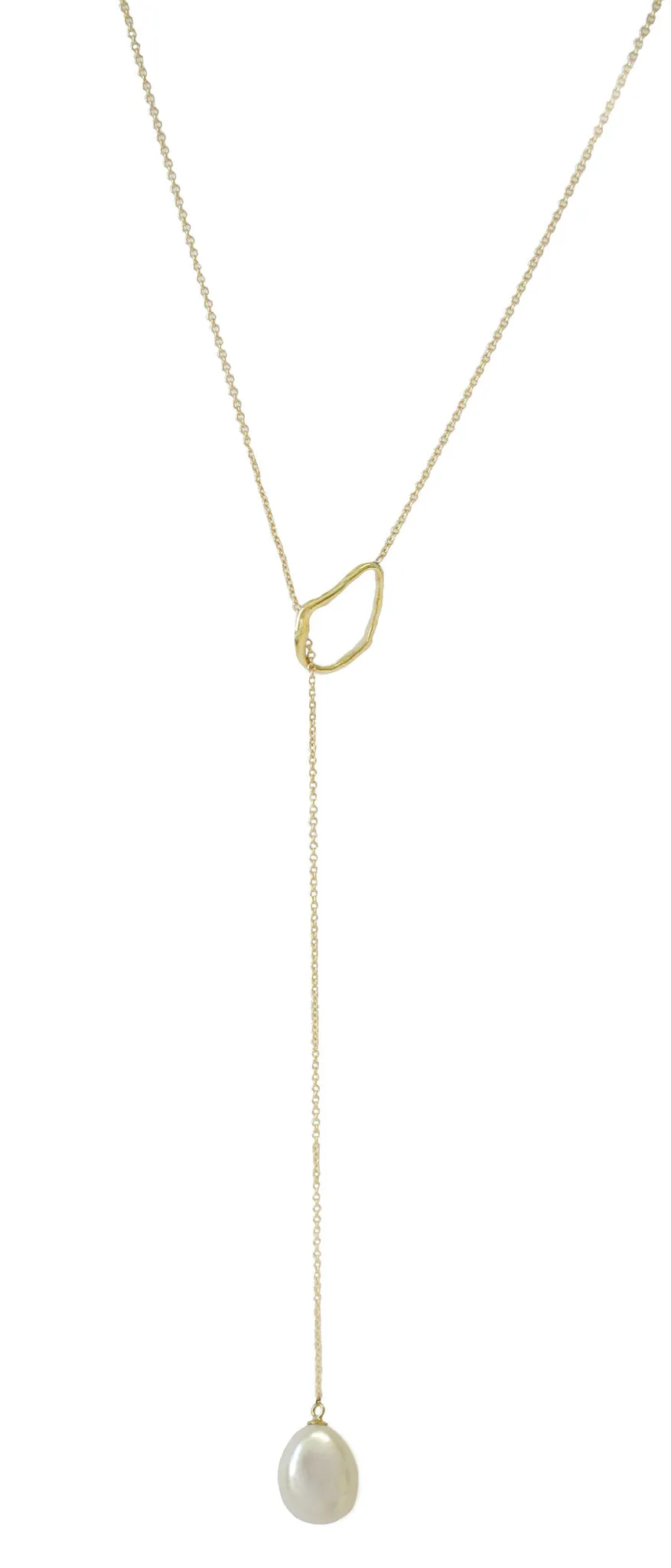 Oyster Lariat Necklace