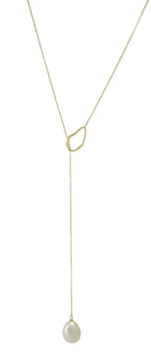 Oyster Lariat Necklace