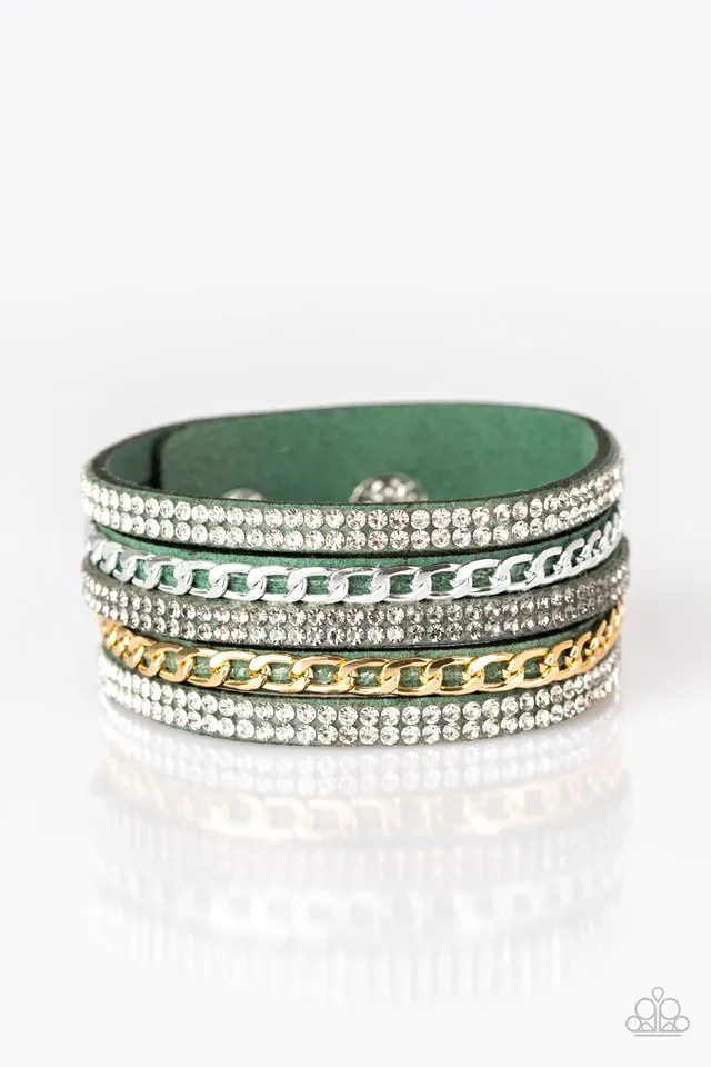 Paparazzi Bracelet ~ Fashion Fiend - Green