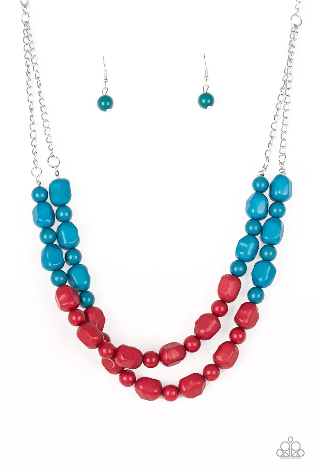 Paparazzi Necklace ~ Island Excursion - Red