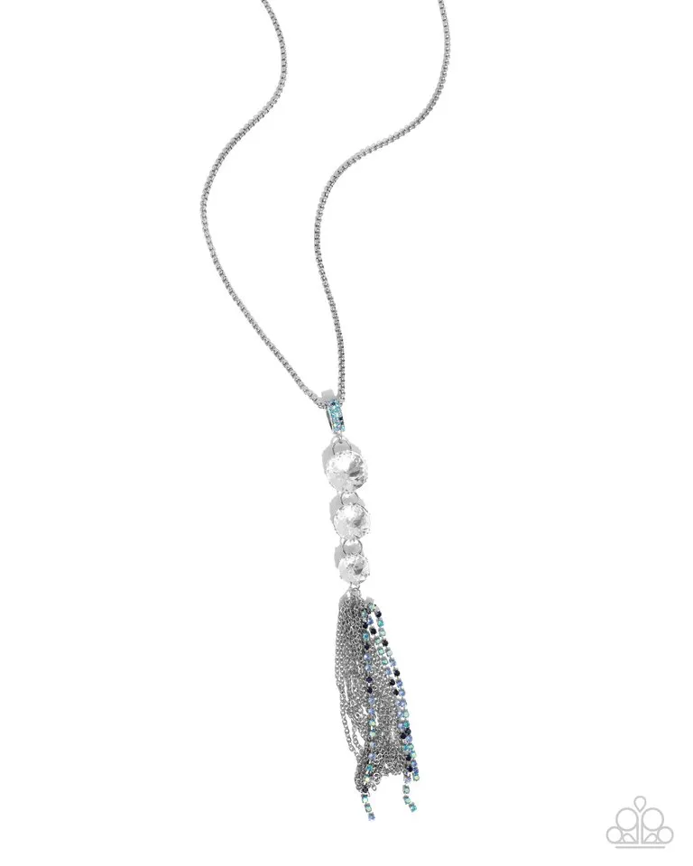 Paparazzi Necklace ~ Stacked Standpoint - Blue