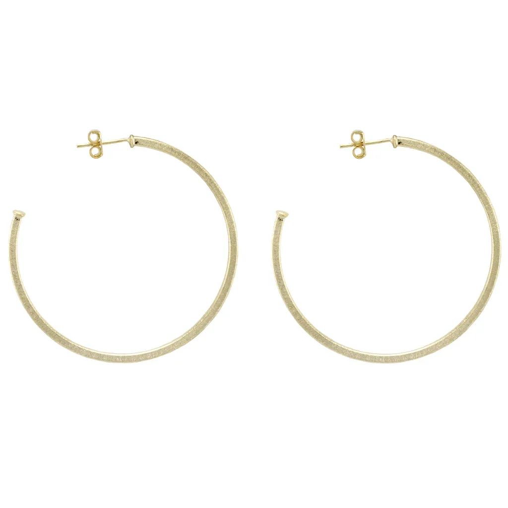 Sheila Fajl - Hoops - Brushed Gold