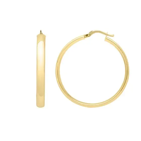 Sincerely Springer's 14k Yellow Gold Round Hoop Earrings