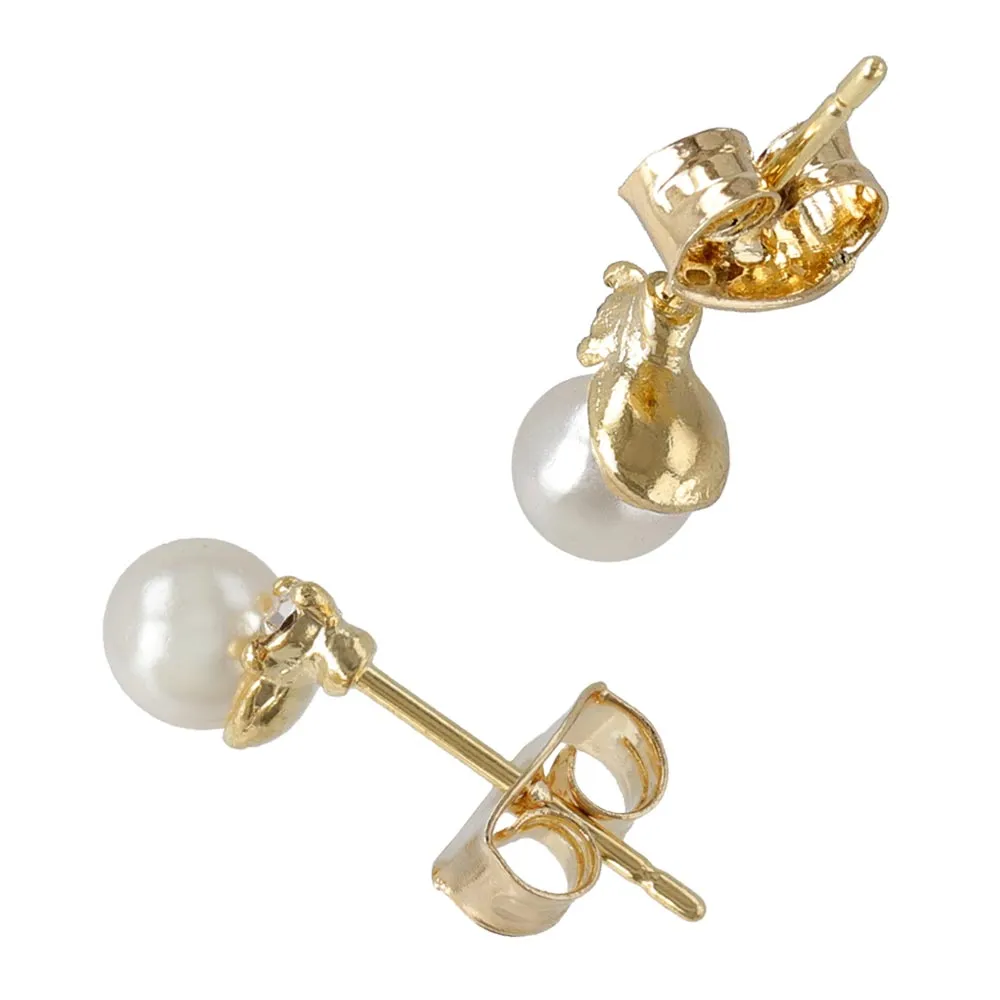 Small Pearl Stud Earrings