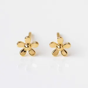 Solid Gold Daisy Studs