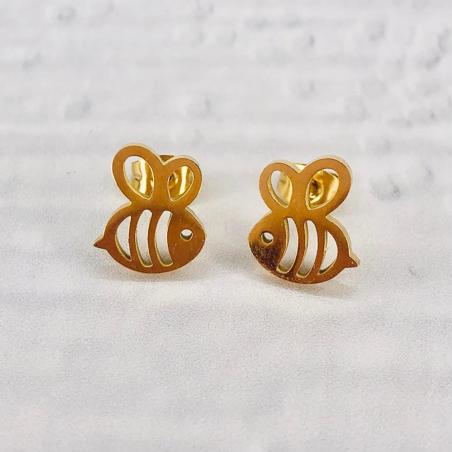 Stainless Steel Earrings - Bumblebee