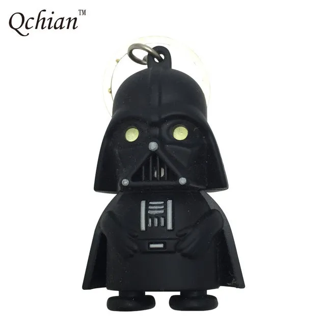 Star Wars Key Chains Minions keychain Iron Man Key Holder Hulk Big Hero 6 Batman Olaf Pikachu Keyrings Spiderman Lighting Sounds