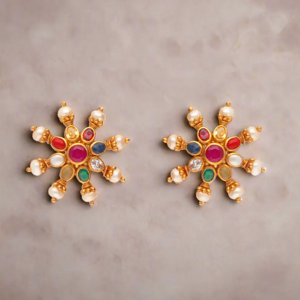 Starlight Navrathna Earrings