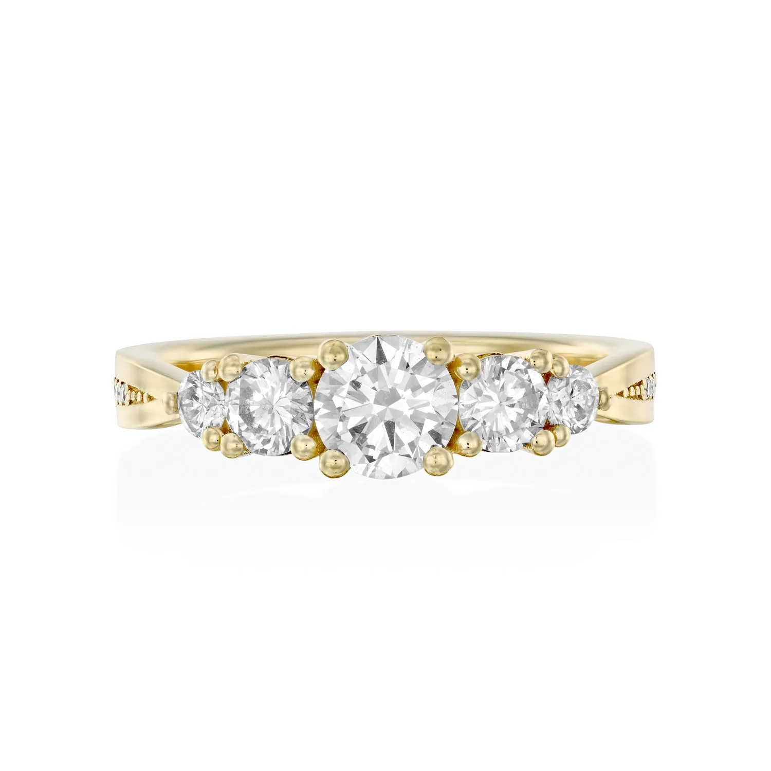 Suzana Gold Ring White Diamonds