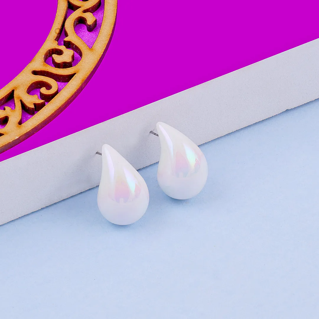 Tear Drop Stud Earrings