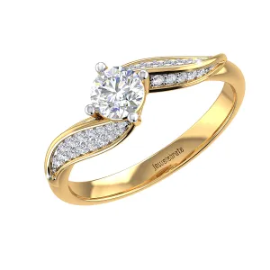 THE SPARKLING WAVE SOLITAIRE RING