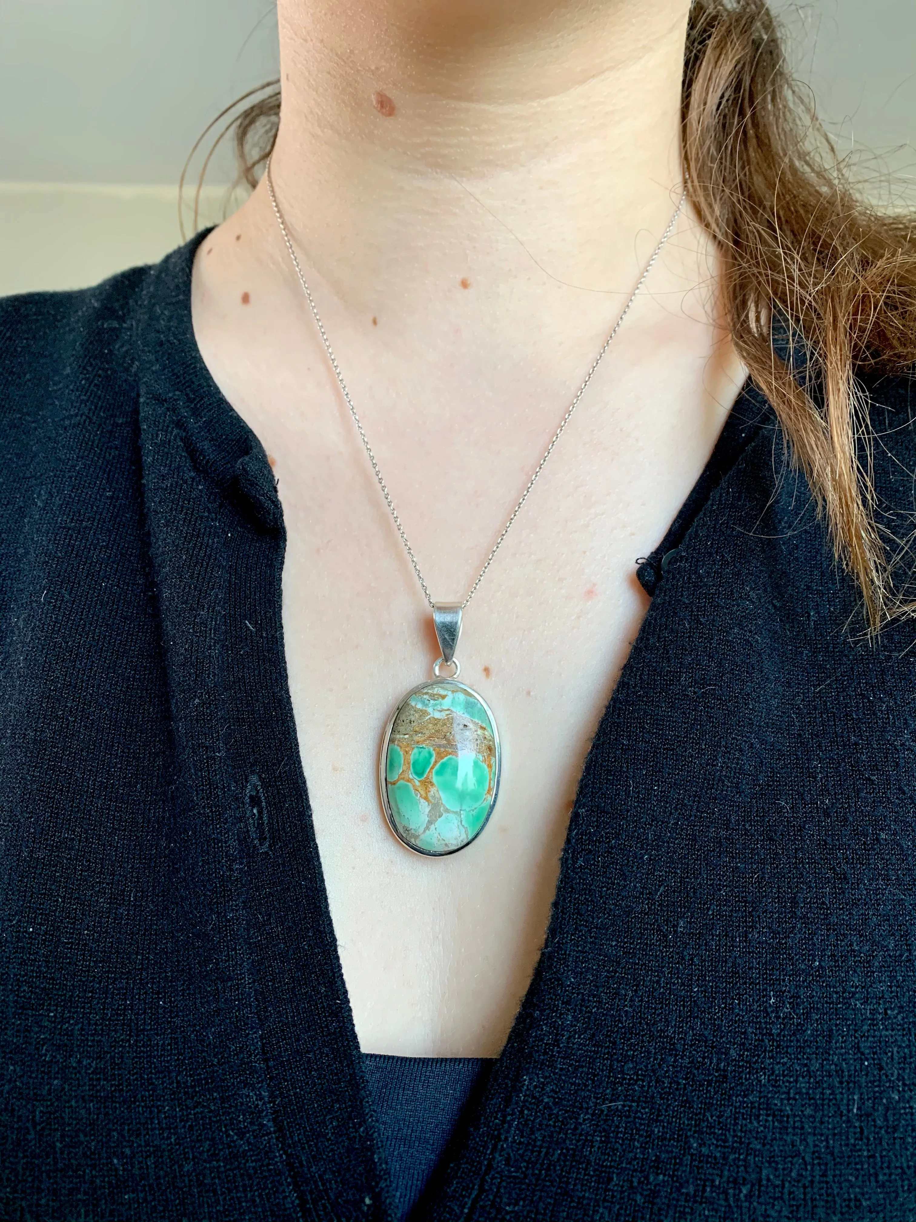 Variscite Akoni Pendant - Oval A