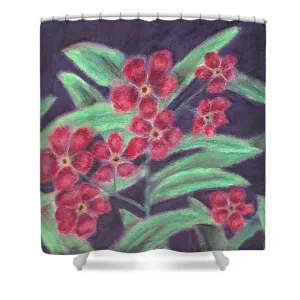 Visions of Forget Me Nots ~ Shower Curtain