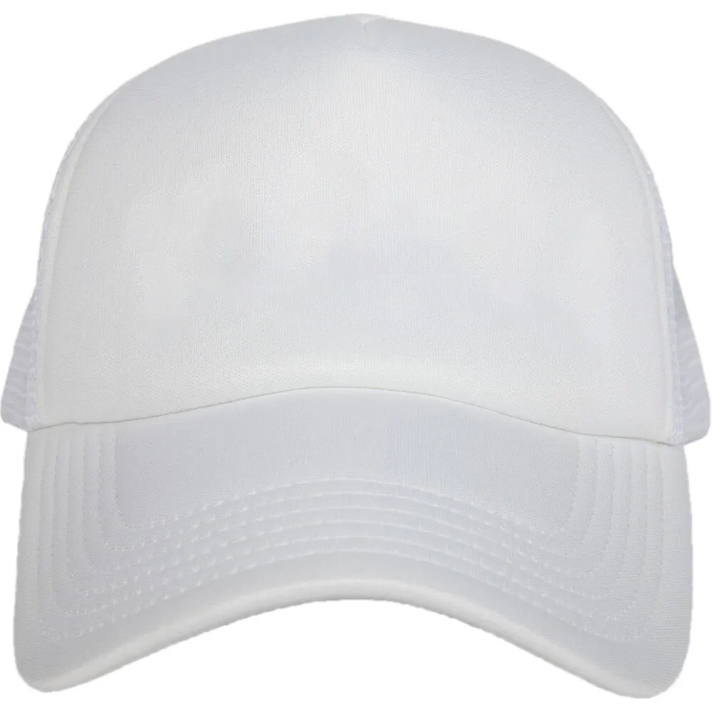 White Wholesale Foam Blank Womens Hat